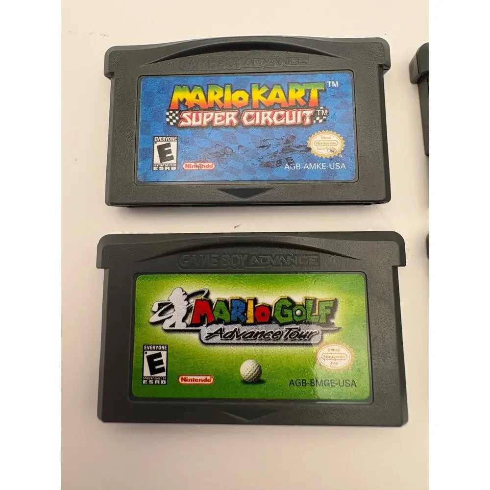Mario Kart Golf Tennis Game Boy Advance GBA Game Lot Authentic Tested Nintendo